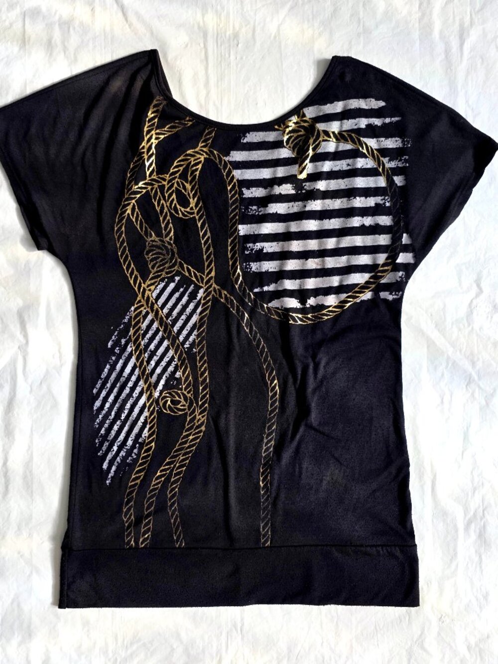 Women's Charlotte Russe Nautical Tunic Tee, Large